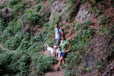 Giulio and Dani, the guides., with judy and dido..